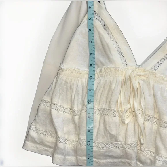 Urban Outfitters Nia Babydoll Cami Ivory• Boho, Size Small •EUC - Picture 10 of 10
